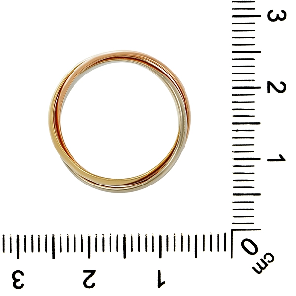 Ring, 18K, Rot-/Gelb-/Weißgold