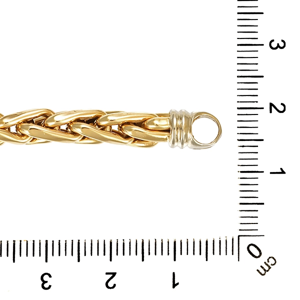 Armband, 14K, Gelbgold, Zopf