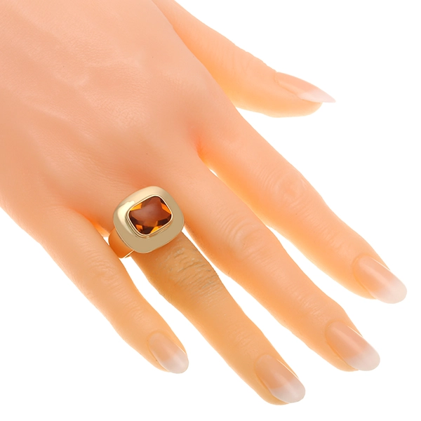 Ring, 18K, Gelbogld, Citrin
