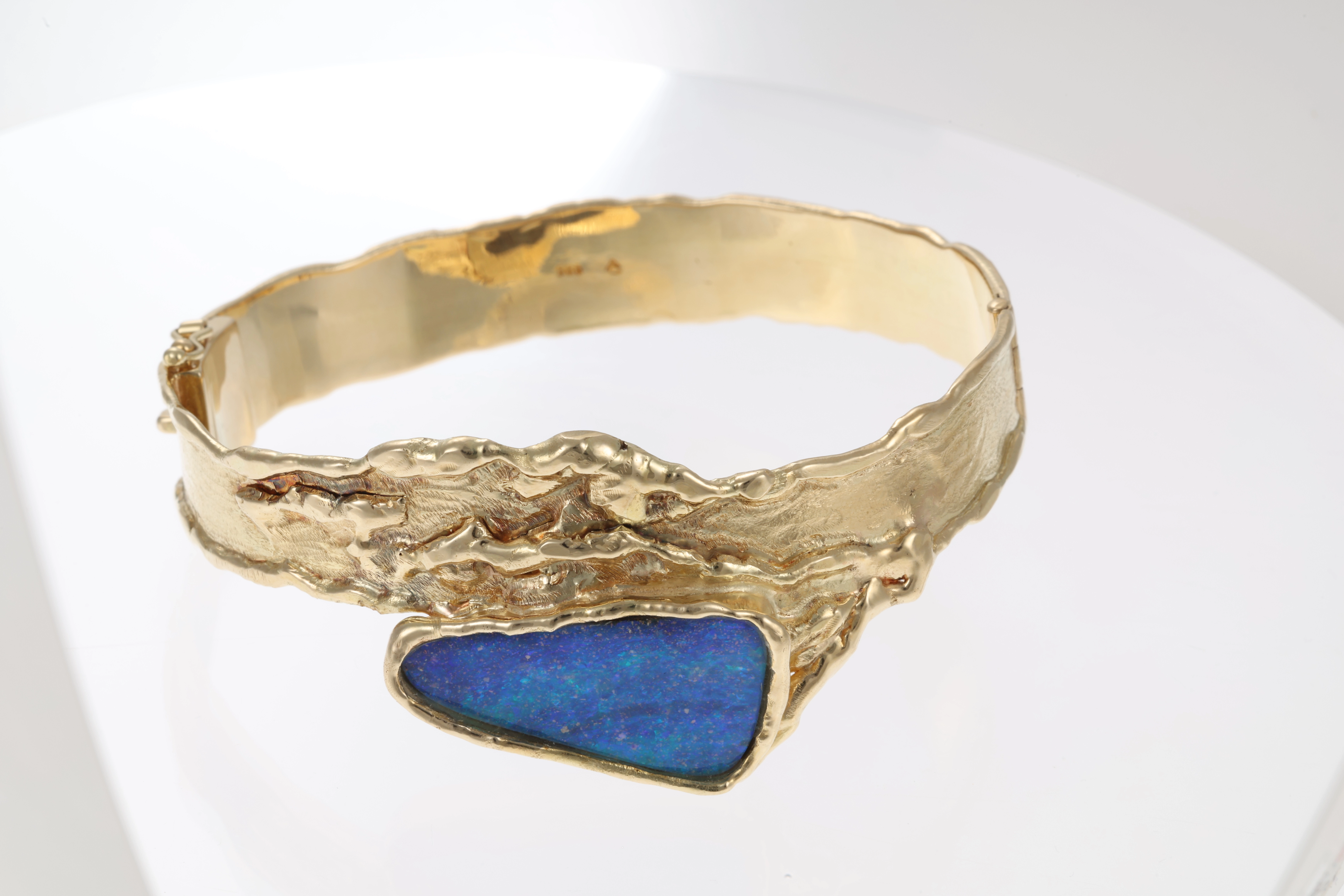 Armreif, 14K, Gelbgold, Opal