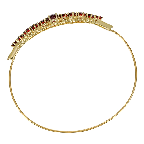 Armreif, 8K, Gelbgold, Granat