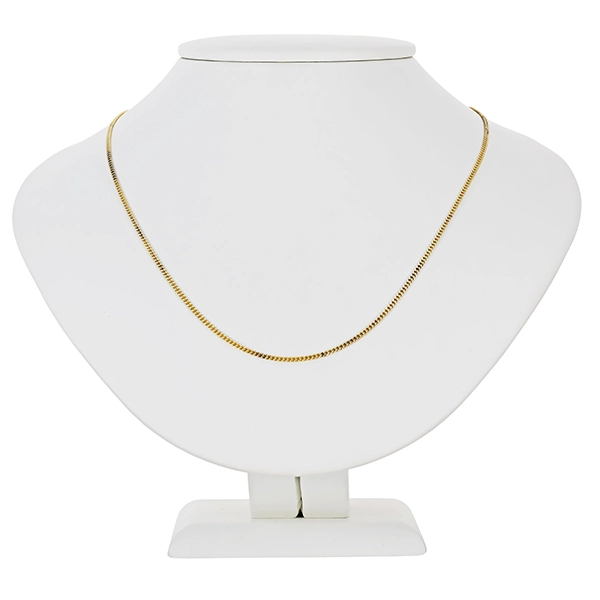 Collierkette, 14K, Gelbgold, Flachpanzer-