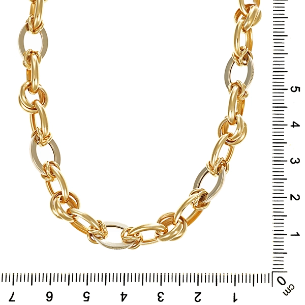 Collier, 14K, Gelb-/Weißgold