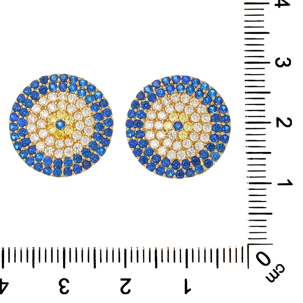 Steckhänger, 14K, Gelbgold, Schmucksteine