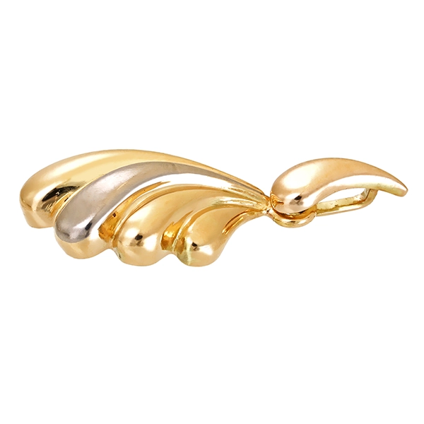 Anhänger, 14K, Gelb-/Weißgold