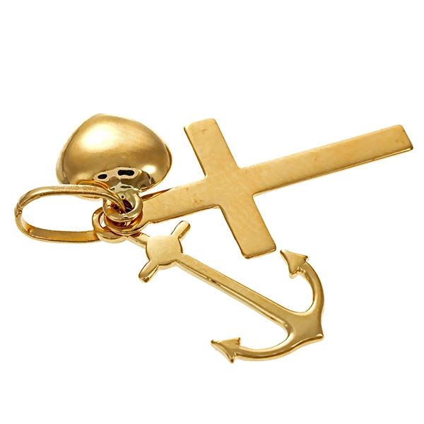 Anhänger, 14K, Gelbgold