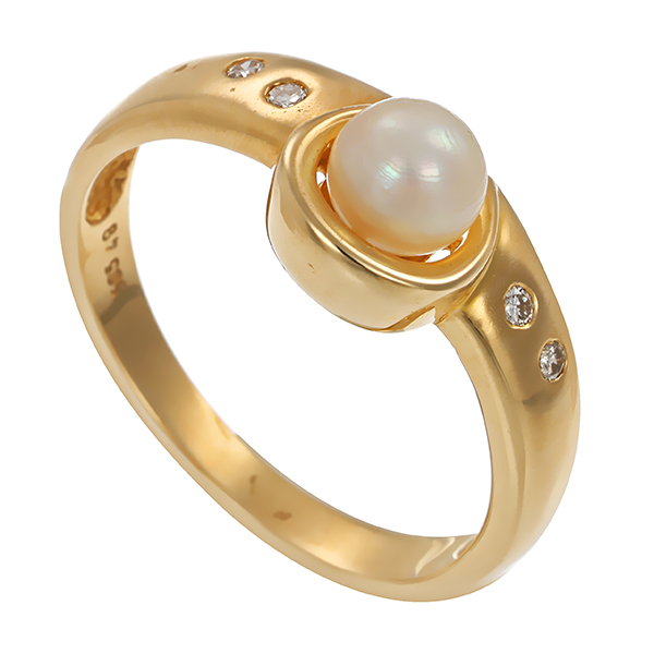 Ring, 18K, Gelbgold, Brillant