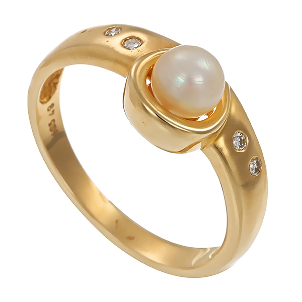 Ring, 18K, Gelbgold, Brillant