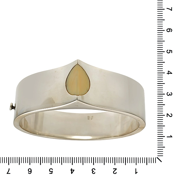 Armreif, 925, Silber, Perlmutt