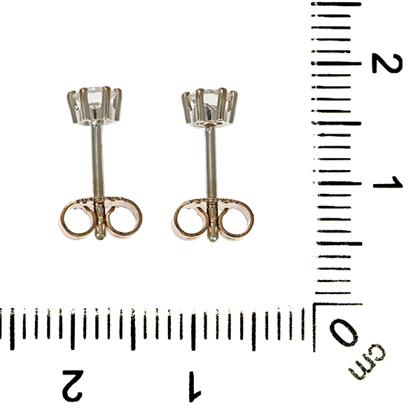 Ohrstecker, 18K, Weißgold, Brillanten