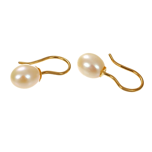 Ohrhänger, 14K, Gelbgold, Perlen