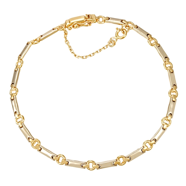 Armband, 14K, Gelbgold, Weißgold