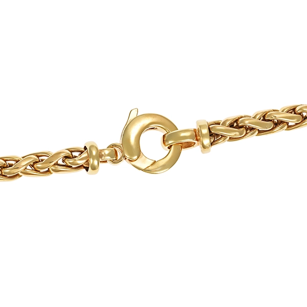 Collier, 14K, Gelb-/Weißgold, Diamanten