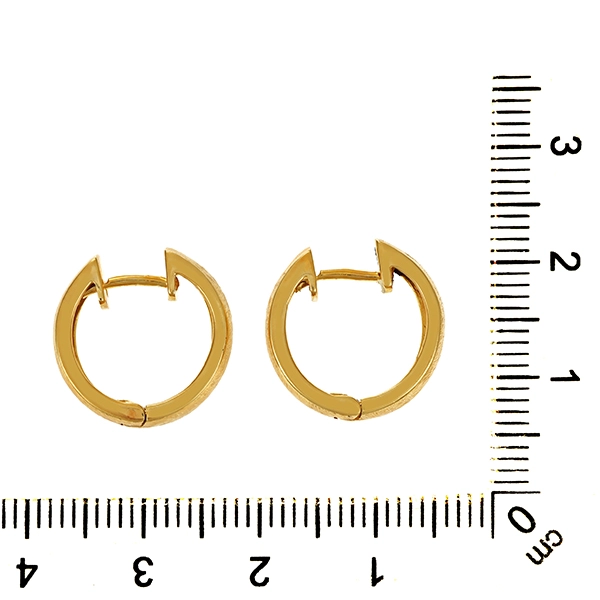 Ohrringe, 14K, Gelbgold, Creolen