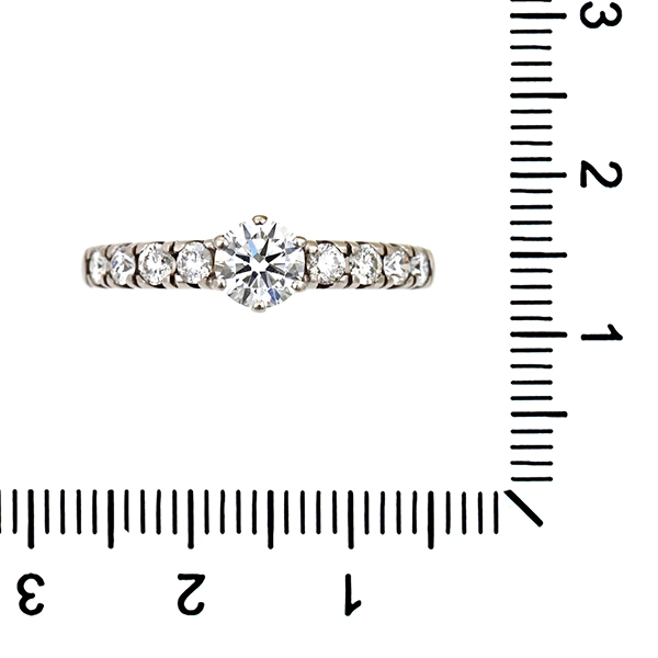 Diamantring, 14K, Weißgold, Brillanten