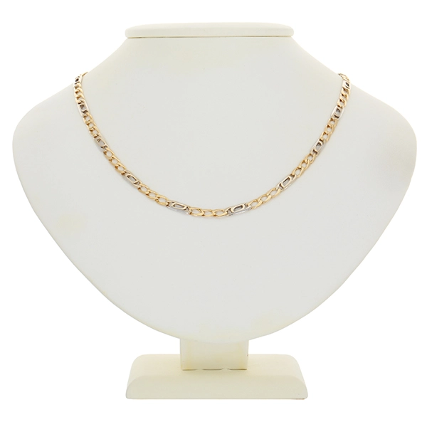 Kette, 18K, Gelb-/Weißgold, L51cm