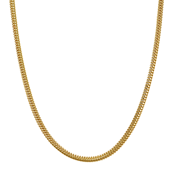 Collierkette, 14K, Gelbgold, Schlangen-