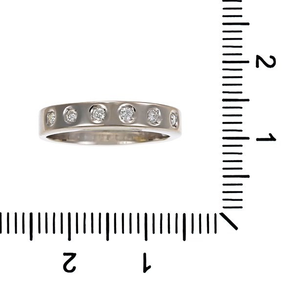 Diamantring, 14K, Weißgold, Brillanten
