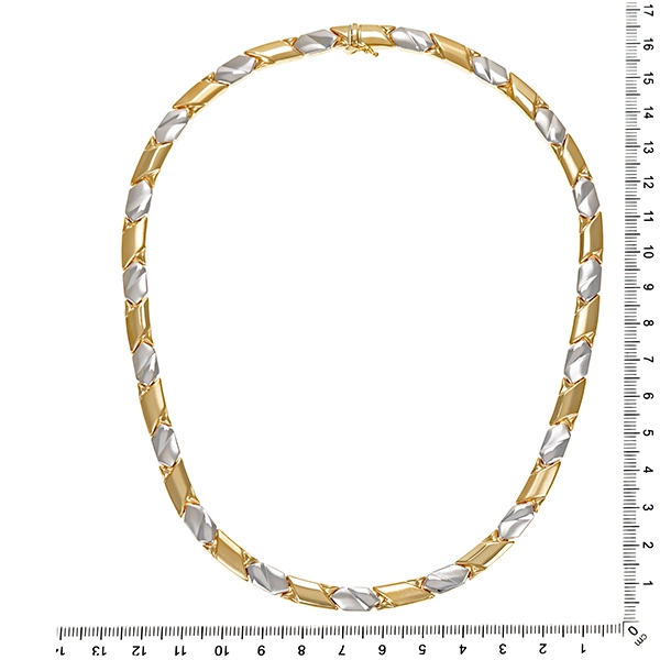 Collier, 14K, Gelb-/Weißgold