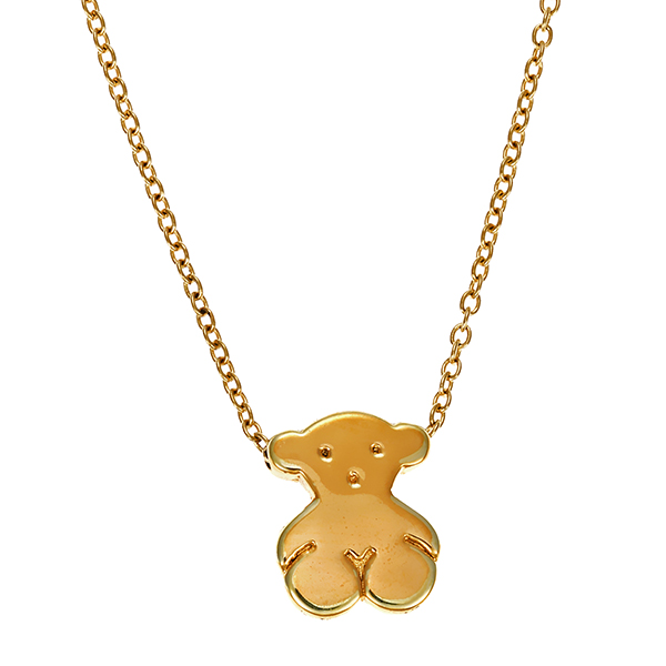 Collier, 18K, Gelbgold, Anker-, Bär