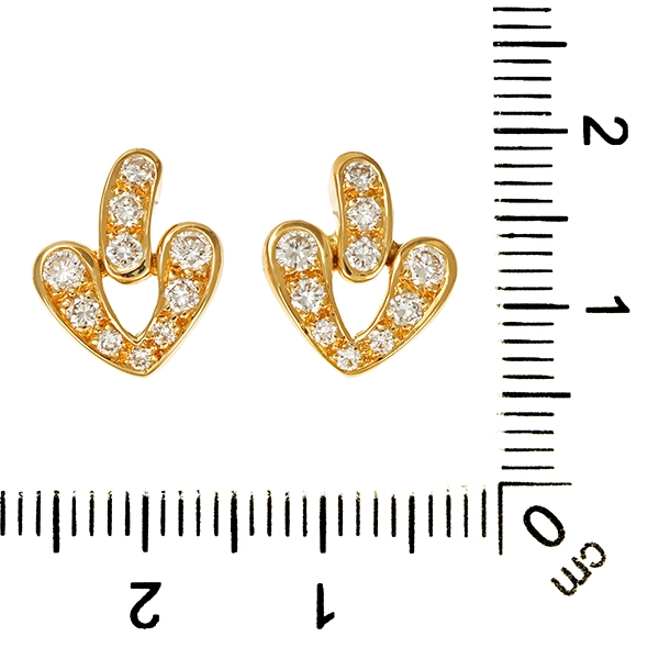 Steckhänger, 18K, Gelbgold, Brillanten 0,50 ct