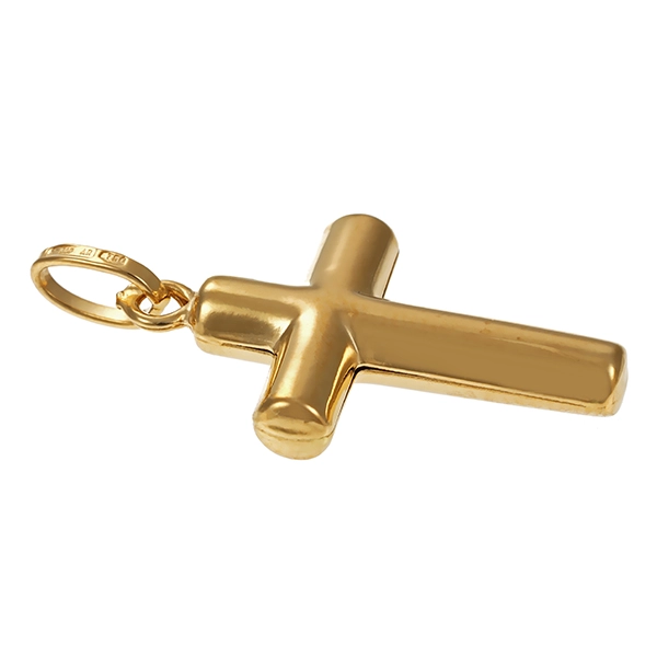 Anhänger, 18K, Gelbgold, Kreuz