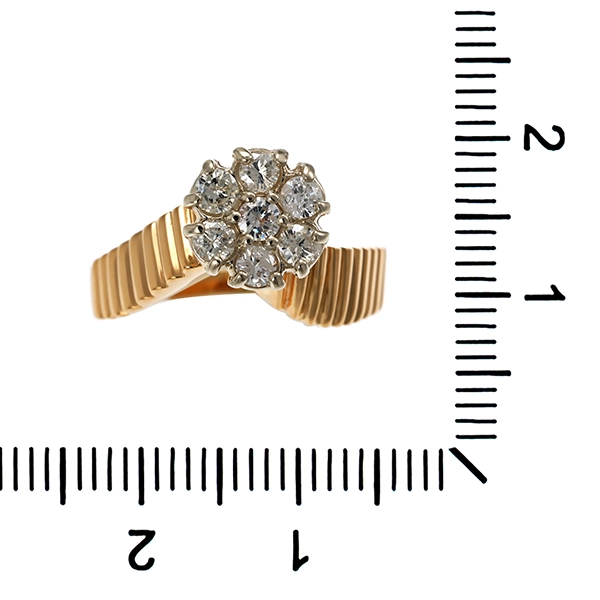 Diamantring, 14K, Gelb-/Weißgold, Brillanten 0,35 ct