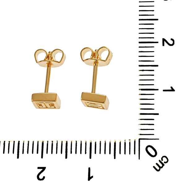 Ohrstecker, 18K, Gelbgold