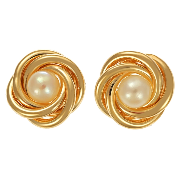 Ohrstecker, 14K, Gelbgold, Perlen