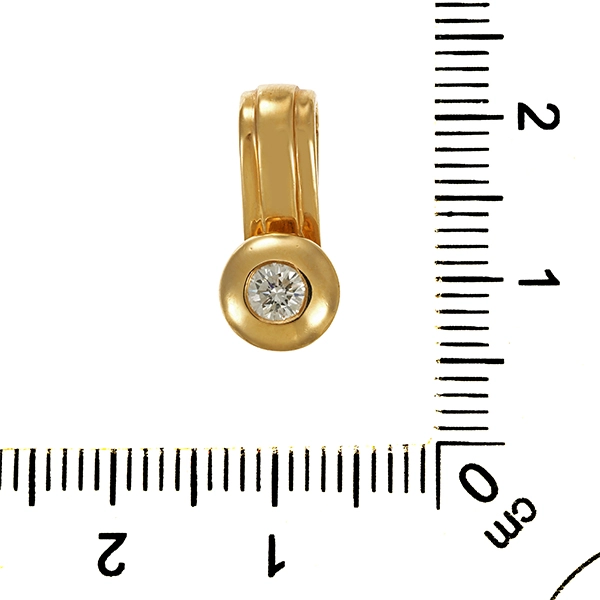 Anhänger, 14K, Gelbgold, Brillant