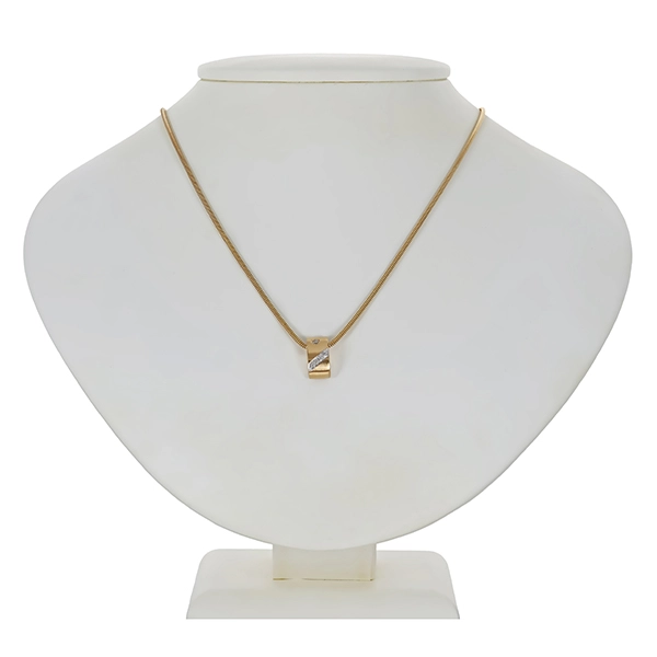 Collier, 14K, Gelbgold, Brillanten