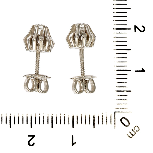 Ohrstecker, 18K, Weißgold, Brillanten