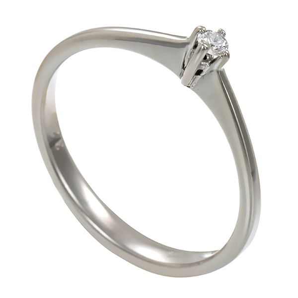 Diamantring, 14K, Weißgold, Brillant