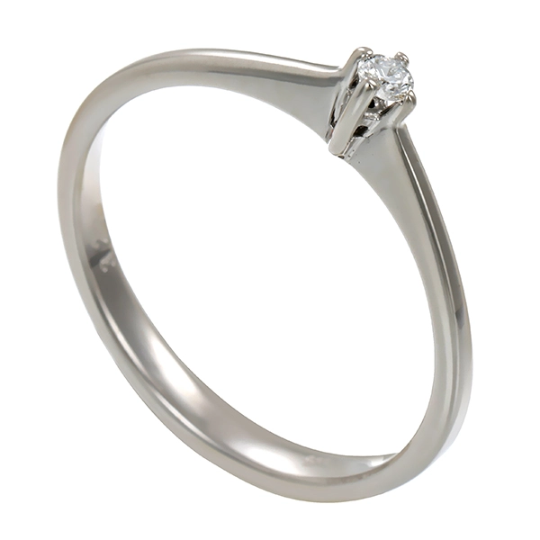 Diamantring, 14K, Weißgold, Brillant