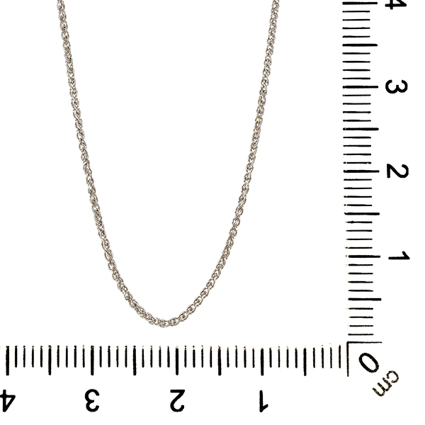 Collierkette, 14K, Weißgold