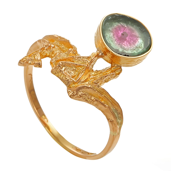 Ring, 14K, Gelbgold, Turmalin, Lapponia