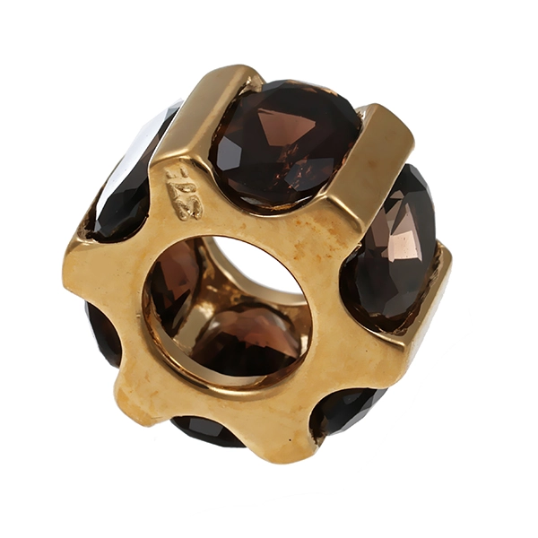 Anhänger, 9K, Gelbgold, Rauchquarz