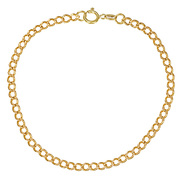 Armband, 14K, Gelbgold, Panzer