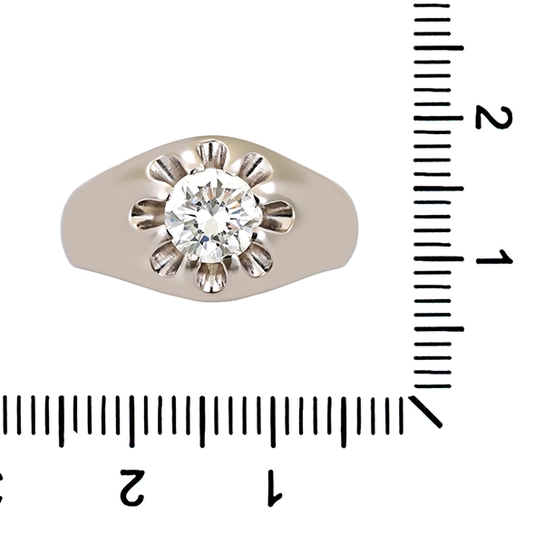 Diamantring, 14K, Weißgold, Brillant 1,05 ct