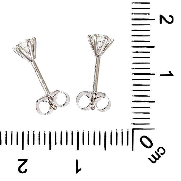 Ohrstecker, 14K, Weißgold, Brillanten