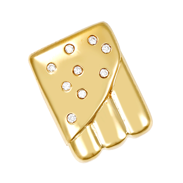 Anhänger, 14K, Gelbgold, Brillanten
