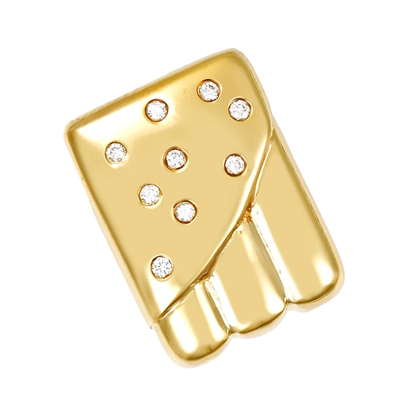 Anhänger, 14K, Gelbgold, Brillanten