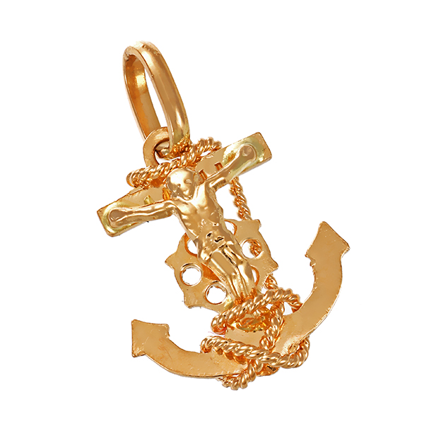 Anhänger, 14K, Gelbgold