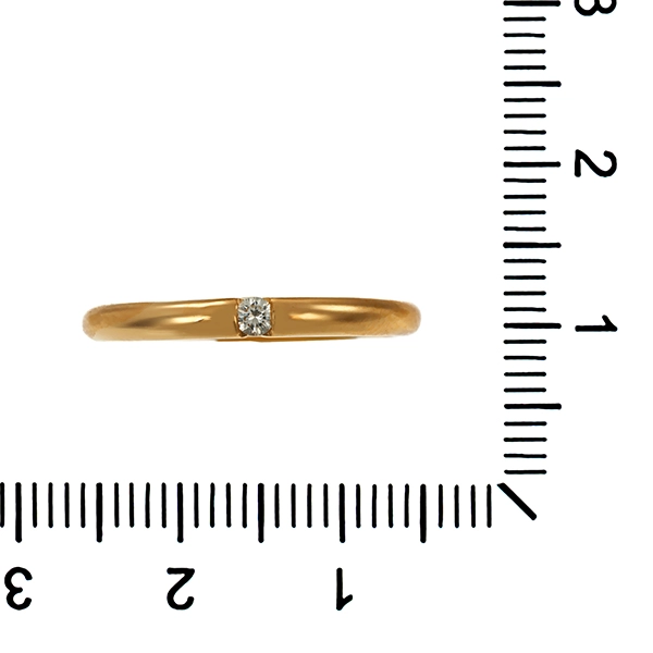 Diamantring, 14K, Gelbgold, Brillant