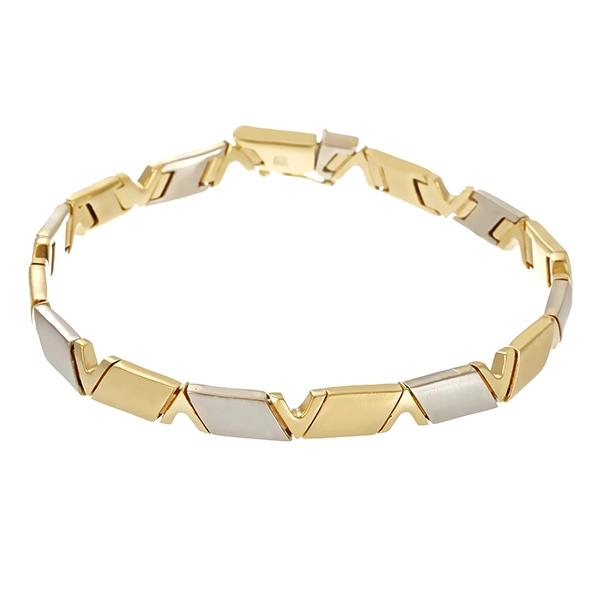 Armband, 14K, Gelb-/Weißgold