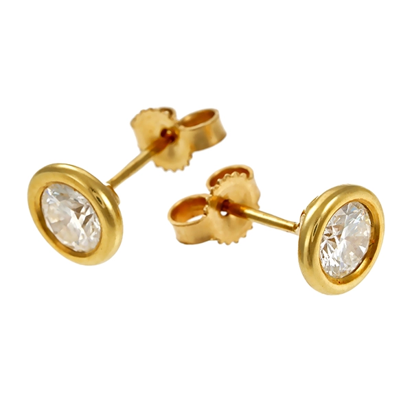 Ohrstecker, 14K, Gelbgold, Brillant 0,83 ct