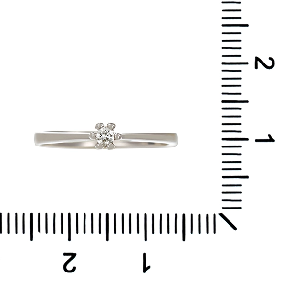 Diamantring, 14K, Weißgold, Brillant, Christ