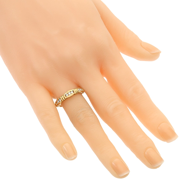 Diamantring, 18K, Gelbgold, Brillanten 0,18 ct