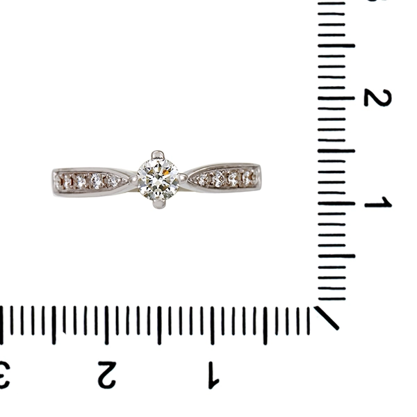 Diamantring, 14K, Weißgold, Brillanten