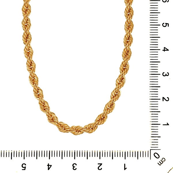 Kette, 18K, Gelbgold, Kordel-